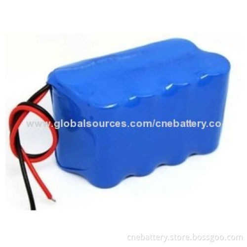 Lithium ion battery pack, 11.1V 4,000mAh for solar system and solar lamps and LED lights, radio